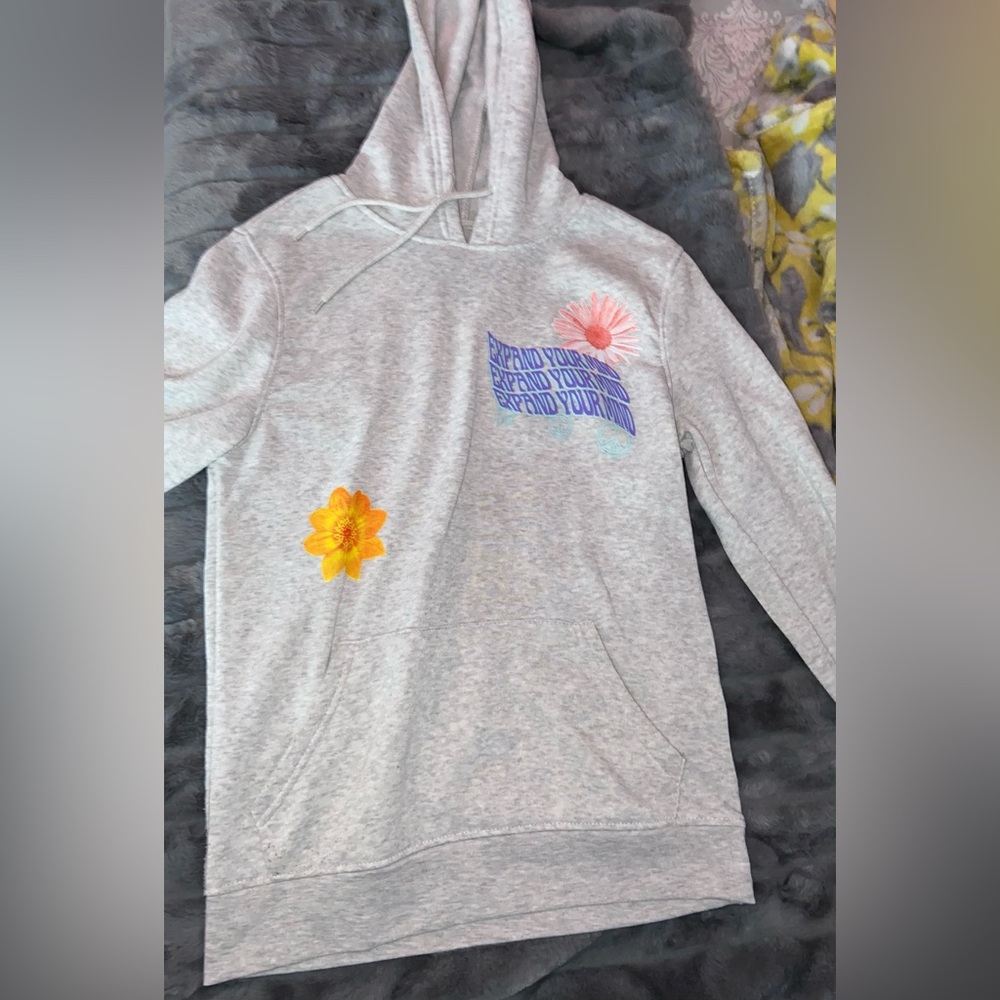 grey ‘expand your mind’ hoodie
